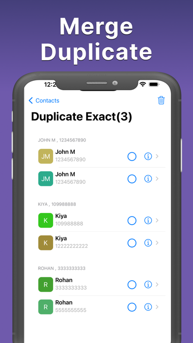 Duplicate Contacts Cleanup Appのおすすめ画像1