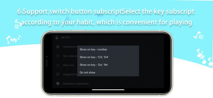 Simplified Notation Piano