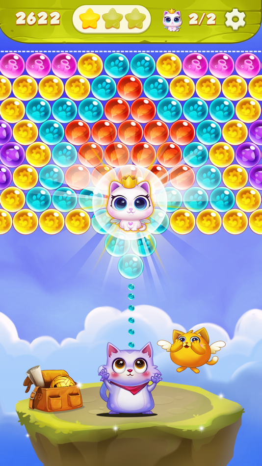 #5. Bubble Shooter: Cat Pop Game (iOS) By: Sonat Joint Stock Company