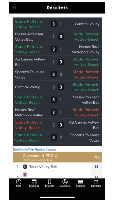 SPVB Stade Poitevin Volley Screenshot