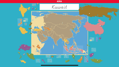 Asia - Montessori Geography Screenshot