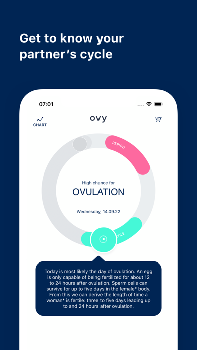 Ovy Partner - share your cycle Screenshot