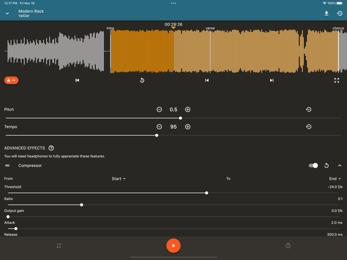 Up Tempo Pitch Speed Changer