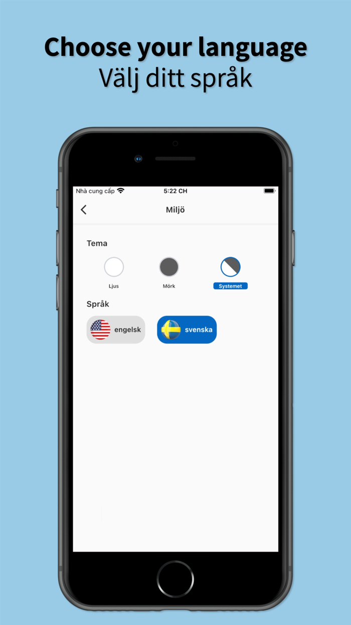 English to Swedish App