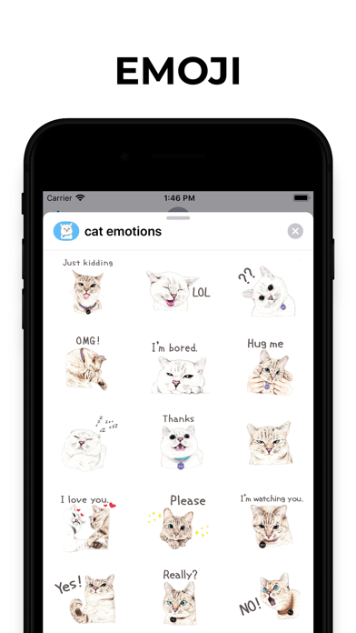 Screenshot #2 pour Сhatte emoji & stickers chat
