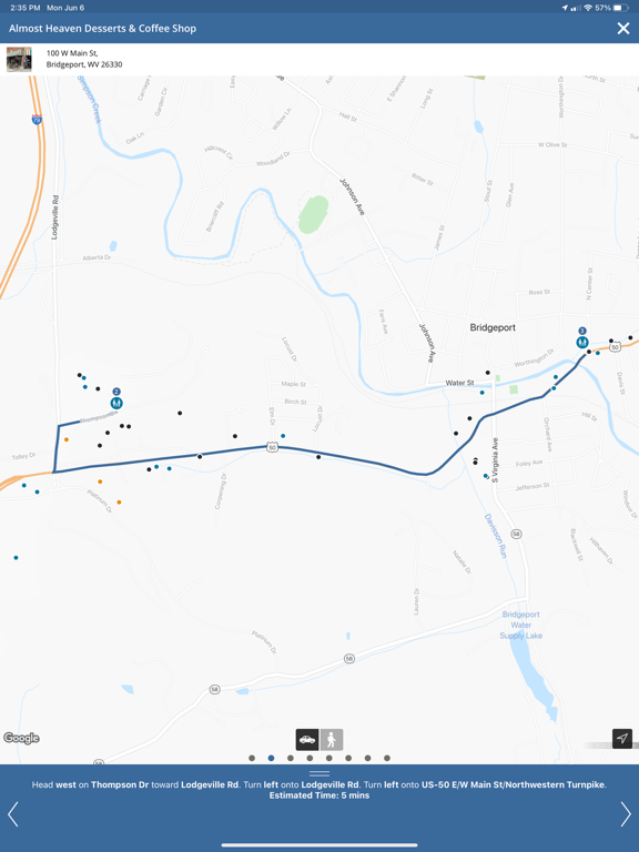 Visit Greater Bridgeport, WV iPad screenshot 6 - Travel app