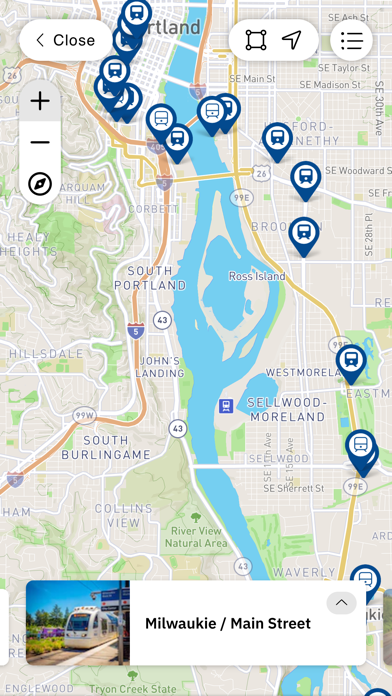 TriMet Orange Line Tour Screenshot