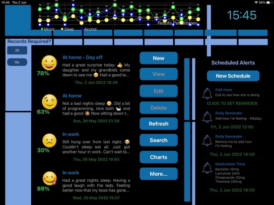 Mood Analyser 2 iPad screenshot 2 - Health & Fitness app