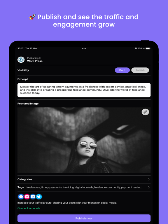 Ghost Craft: AI Journalist iPad screenshot 4 - News app
