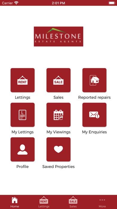 Milestone Estate Agents Screenshot