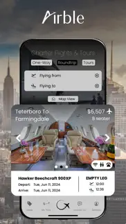 airble: charter flight booking iphone screenshot 1
