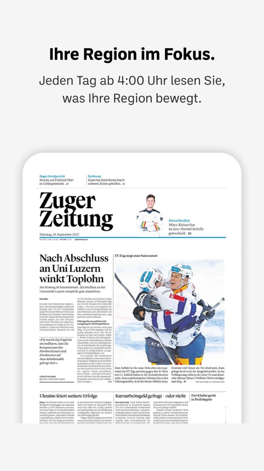 Zuger Zeitung E-Paper - 6.17 - (iOS)