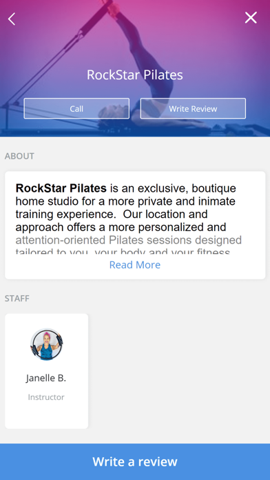 RockStar Pilates Screenshot