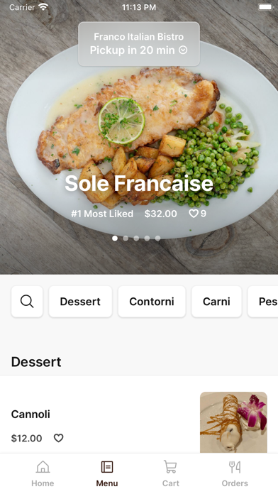 Franco Italian Bistro Screenshot