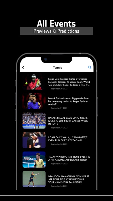 Tennis TV Live - Streaming Screenshot