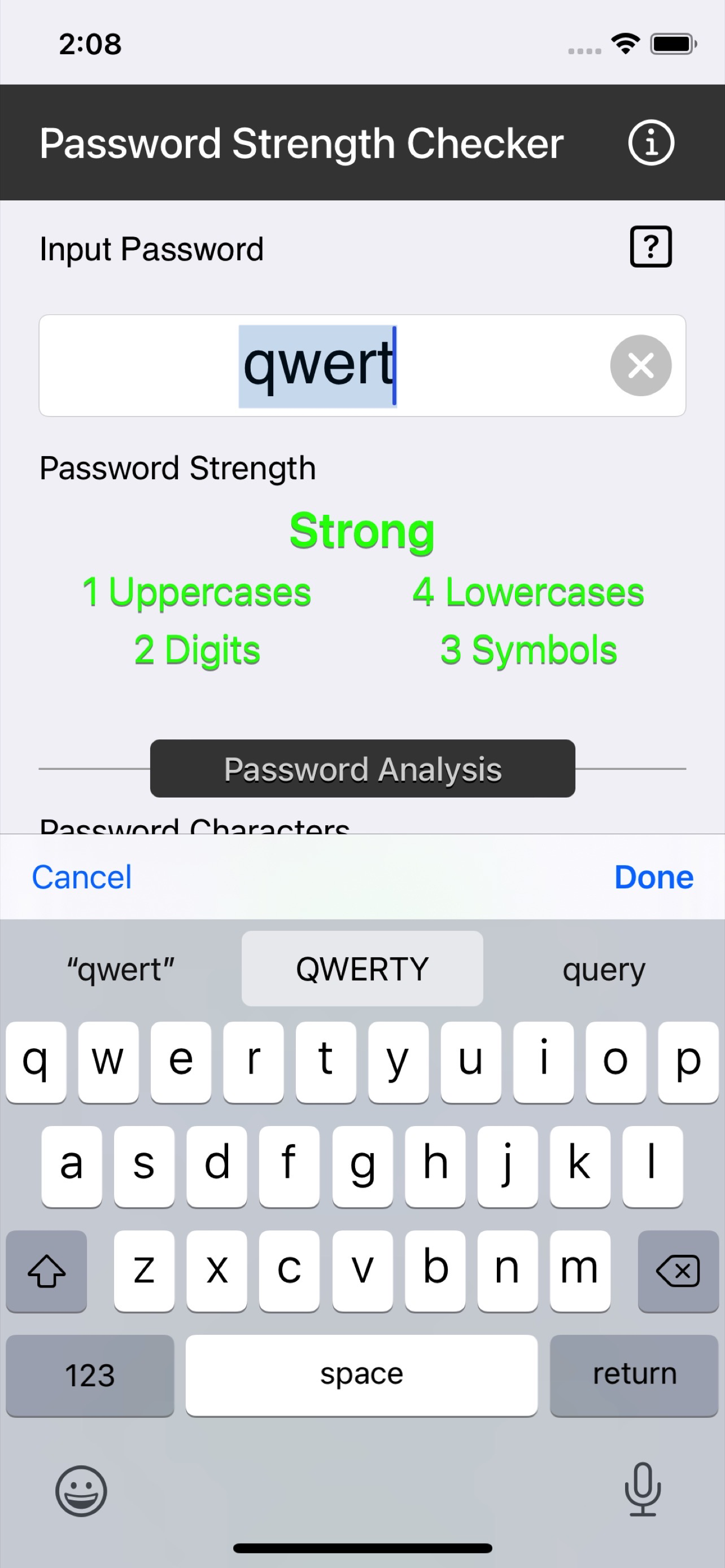 Password Strength Checker