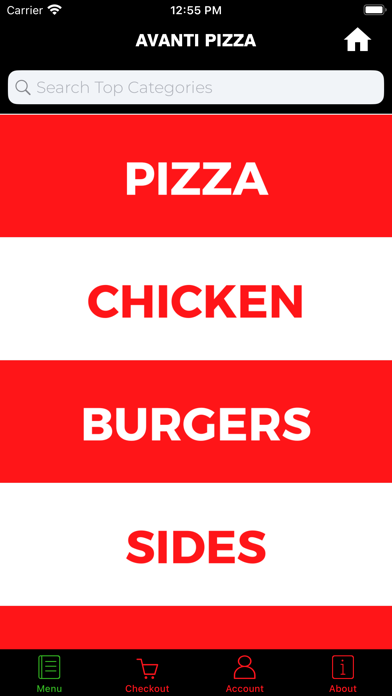 Avanti Pizza Screenshot