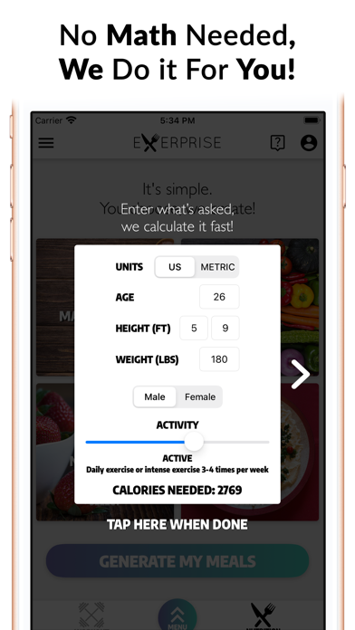 Exerprise Workout Meal Plannerのおすすめ画像9
