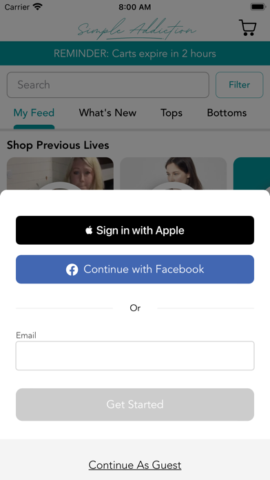Simple Addiction Boutique Screenshot