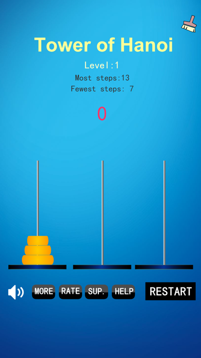 Tower of Hanoi Game Puzzle Screenshot