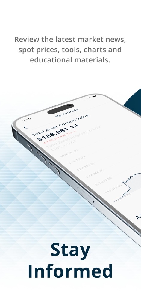 APMEX: Buy Gold & Silver - This tool provides a comprehensive overview of total asset current value and visualizes historical portfolio performance with interactive charts.