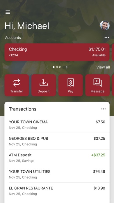 First Century Bank Screenshot