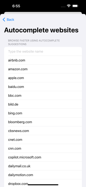‎Private Web Browsing Screenshot