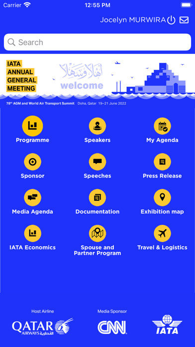 IATA AGM 2022 Screenshot
