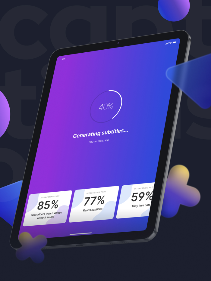 Threads. Subtitles for videos