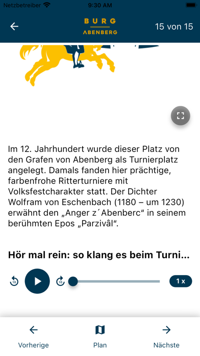 BurgAbenberg App Screenshot