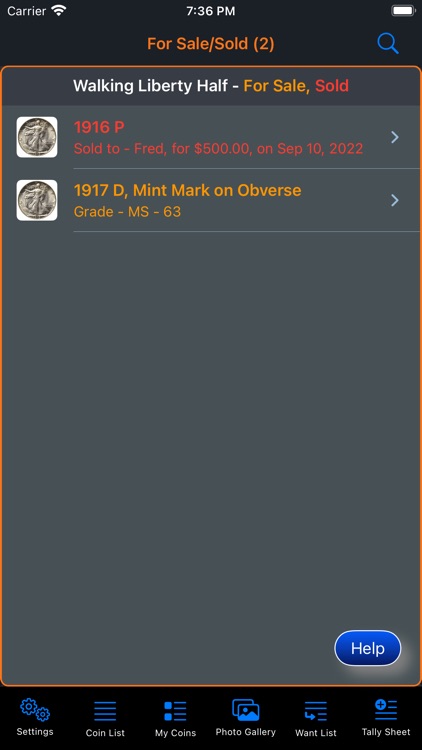 Walking Liberty Half Dollar screenshot-5