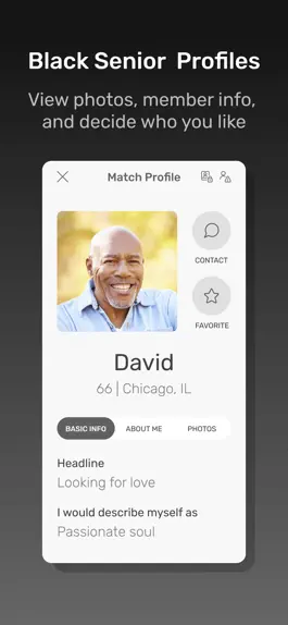 Game screenshot Black Senior Personals App hack