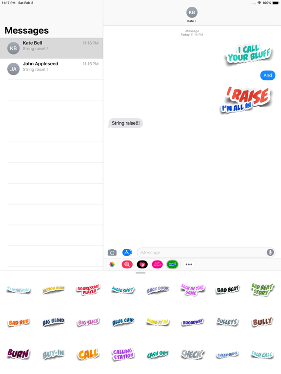 Screenshot #5 pour Poker Terms Sticker Pack