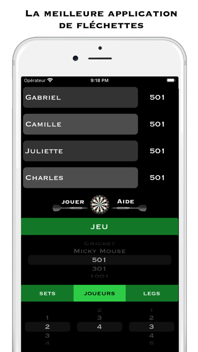 Screenshot #1 pour Score de fléchettes