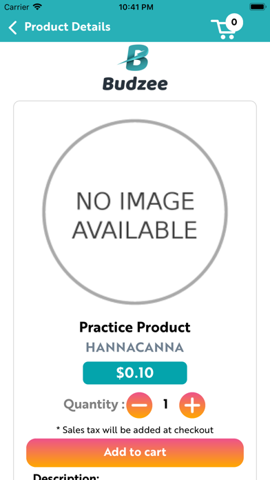 Budzee Cannabis Delivery Screenshot