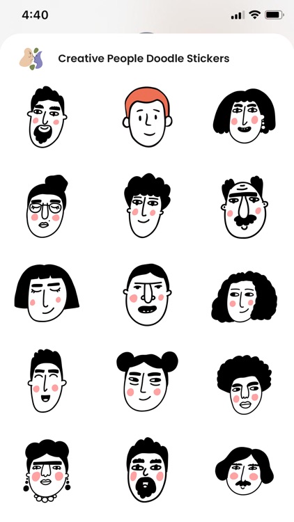 Creative People Doodle Sticker
