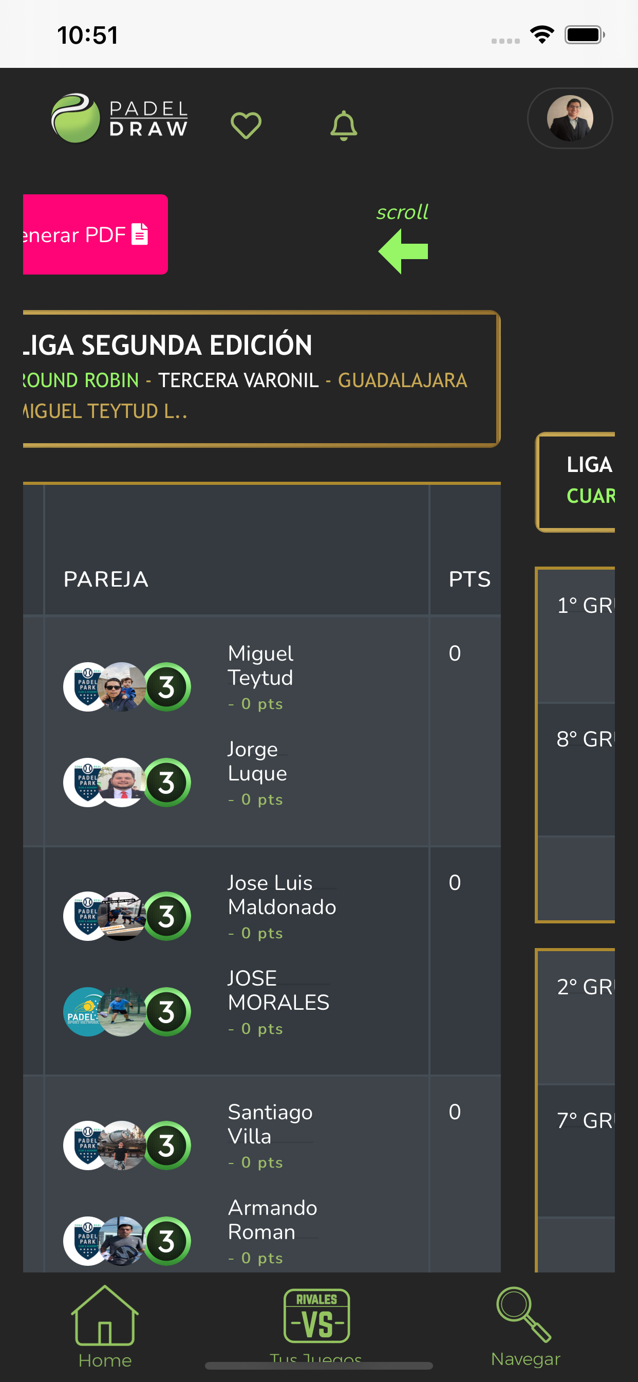 Padel Draw