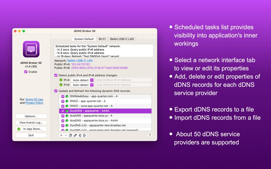 #2. dDNS Broker SE (macOS) 게시자: AppQuarter, LLC
