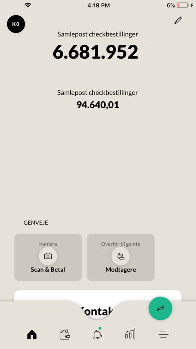 Sparekassen Danmark Mobilbank Screenshot