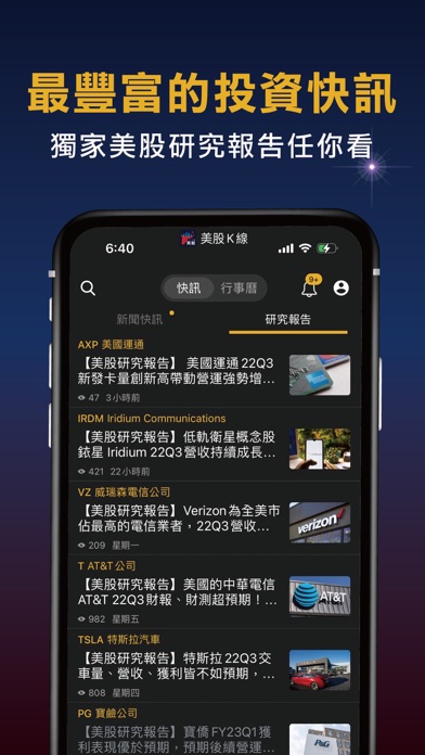 美股K線 Screenshot