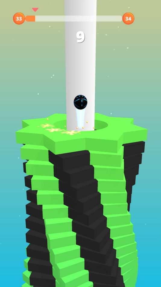 #5. Helix Stack Ball: Drop Ball 3D (iOS) 由: Muhammad Aslam