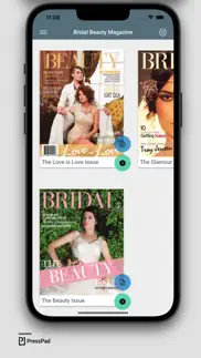 bridal beauty magazine iphone screenshot 2
