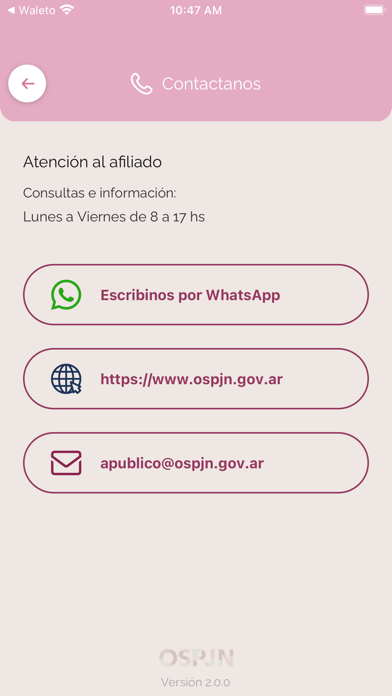 OSPJN Credencial Digital Screenshot