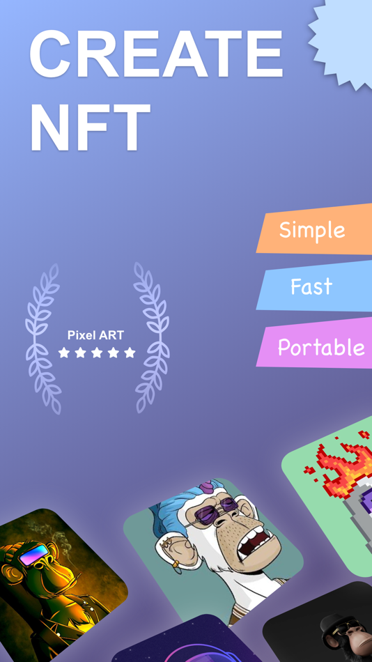 #1. Pixel Art - Create NFT (iOS) Podle: Ozan AYAZ