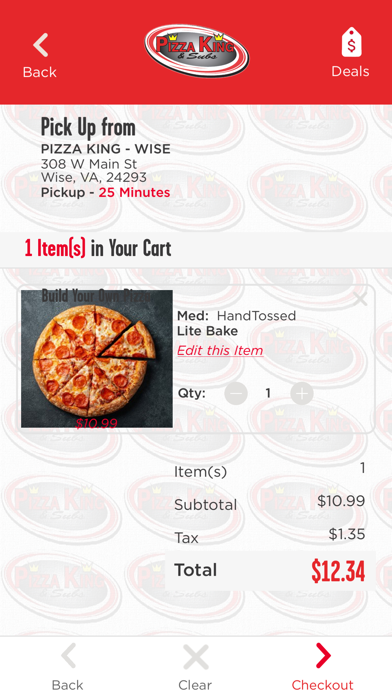 Pizza King Delivers Screenshot