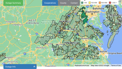 VMDAEC Outage Map Screenshot