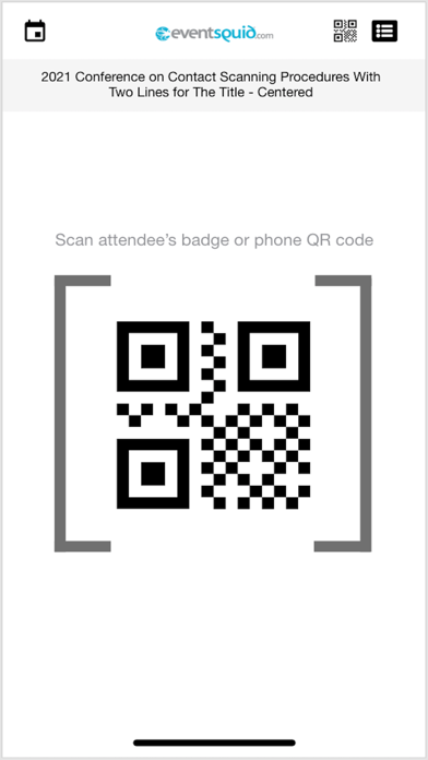Eventsquid Contact Scan Screenshot