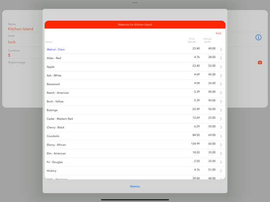 KerfMaker Woodworking Planner iPad screenshot 6 - Productivity app
