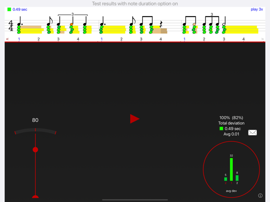 Rhythm Sight Reading Trainer iPad app afbeelding 2