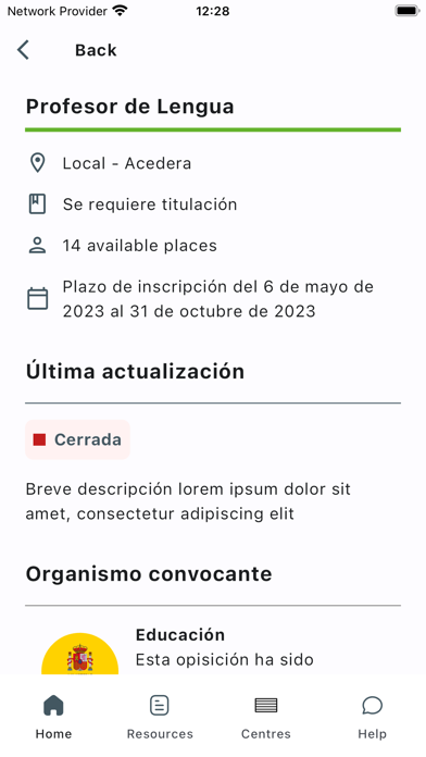 Empleo Público Accesible Screenshot